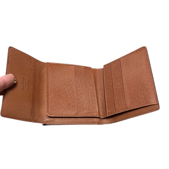 Louis Vuitton Authentic Vintage brown and Gold Monogram Tri-fold Wallet - Picture 12 of 17